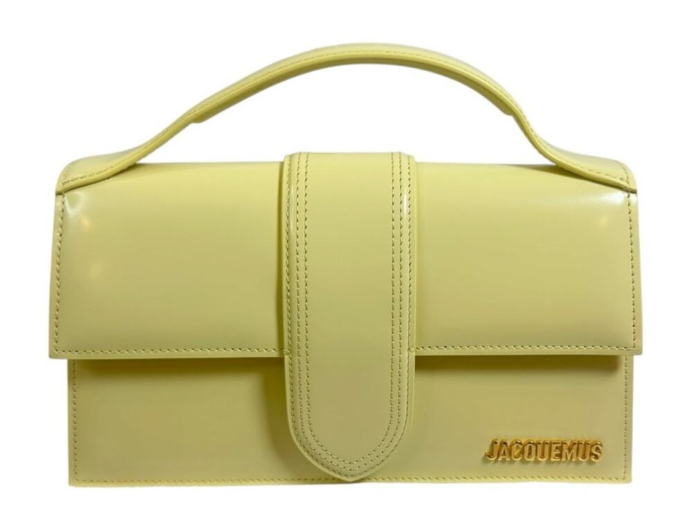 Jacquemus Le Grand Bambino Yellow Leather Calfskin bag~ NWT Dust Bag